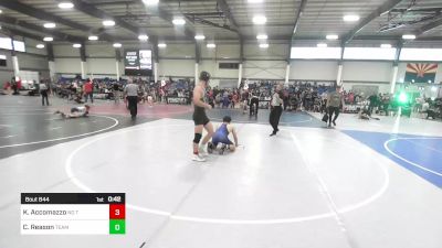 156 lbs 3rd Place - Keegan Accomazzo, No Team vs Cole Reason, Team Honey Badgers