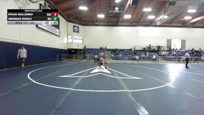 133 lbs 1st Place Match - Ethan Guillermo, Unattached vs Jeremiah Steele, Menlo NCAA