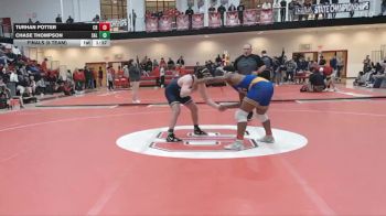 165 lbs Finals (8 Team) - Chase Thompson, Salesianum vs Turhan Potter, Caesar Rodney