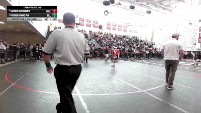 120 lbs Semifinal - Jaden Mendes, North Attleborough vs Peter Rincan, Billerica