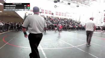 120 lbs Semifinal - Jaden Mendes, North Attleborough vs Peter Rincan, Billerica