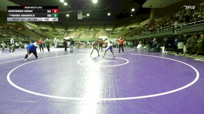 190 lbs Semi To 9th - Gurvinder Singh, Dos Palos vs Fisher Amabisca, Kingsburg