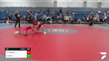 123 lbs Champ. Round 1 - Jaxson Rosselli, Olentangy Liberty vs Dylan Wills, Warren Central