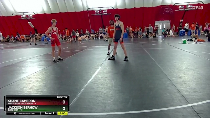 132 lbs Quarters & Wb (16 Team) - Shane Cameron, White Bear Lake Bears