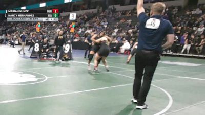 235 lbs Round Of 16 - Mariah Nunez, Palm Desert (SS) vs Nancy Hernandez, Hiram Johnson (SJ)
