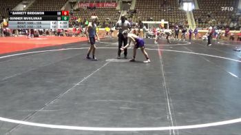 125 lbs Champ. Round 1 - Barrett Bridgmon, Montevallo vs Gunner Musilunas, Keiser University