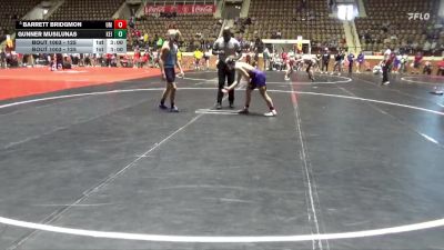 125 lbs Champ. Round 1 - Barrett Bridgmon, Montevallo vs Gunner Musilunas, Keiser University