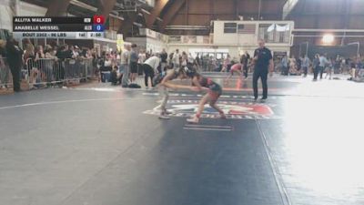 96 lbs 3rd Place - Alliya Walker, New River Wrestling Club vs Anabelle Wessel, Alexander