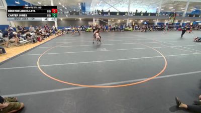100 lbs Cons. Semi - Carter Jones, Unattached vs Brixton Archuleta, Unattached
