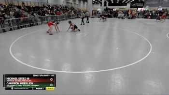 132 lbs Cons. Round 4 - Michael Steed Iii, Warrior Trained Wrestling vs Cameron Moerlien, Southern Illinois Regional Training Center
