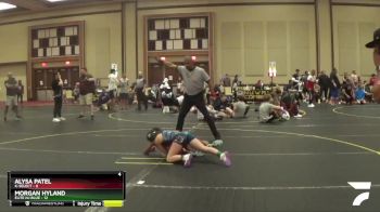 92 lbs Round 2 (4 Team) - Morgan Hyland, Elite NJ Blue vs Alysa Patel, K-Select