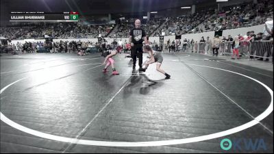 62 lbs Round Of 16 - Laken Peterpaul, Chickasha Wrestling vs Lillian Shuemake, Viking Wrestling Club