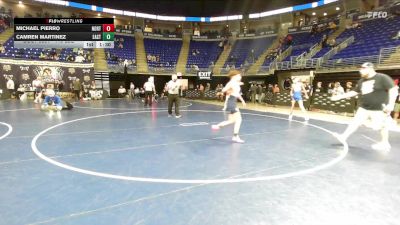 110 lbs Quarterfinal - Michael Pierro, North Catholic vs Camren Martinez, East Penn
