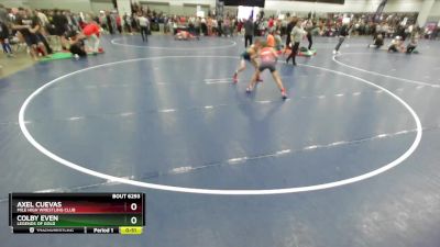 88 lbs Cons. Round 2 - Axel Cuevas, Mile High Wrestling Club vs Colby Even, Legends Of Gold