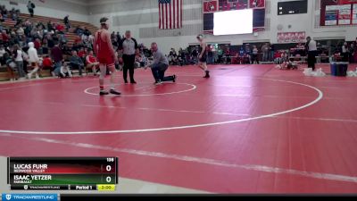 138 lbs Champ. Round 2 - Isaac Yetzer, Faribault vs Lucas Fuhr, Redwood Valley