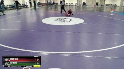 125 lbs Round 3 (3 Team) - Liam Jensen, St. Peter vs Liam Sommer, K-W