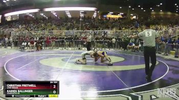 2A 120 lbs Semifinal - Christian Fretwell, Lake Gibson vs Kaiden Ballinger, Charlotte Hs