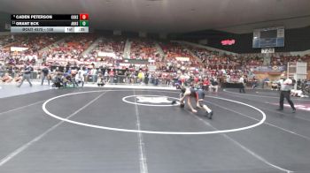 138 lbs Cons. Round 2 - Grant Eck, Andale HS vs Caden Peterson, Osawatomie HS