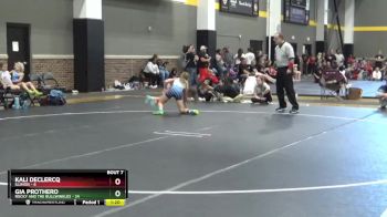 82 lbs Round 3 (6 Team) - Kali Declercq, Illinois vs Gia Prothero, Rocky And The Bullwinkles