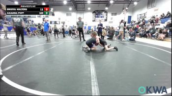 98 lbs Quarterfinal - Bristol Walters, Elgin Wrestling vs Julianna Poff, Harrah Little League Wrestling