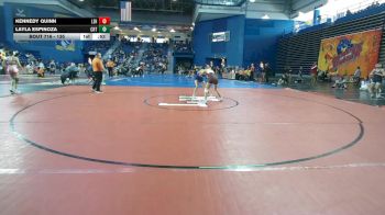135 lbs Cons. Round 6 - Kennedy Quinn, Lehighton Area vs Layla Espinoza, Courtland