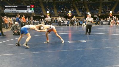 96 lbs Semifinal - Kasey Kennedy, Bangor vs Mason Myers, Kane