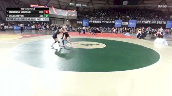 Girls 4A 100 lbs Champ. Round 1 - McKenna McComb, Battle Ground (Girls) vs Bella Reyes, Jackson (Girls)