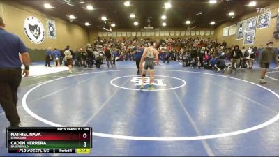 106 lbs Cons. Round 7 - Nathiel Nava, Stockdale vs Caden Herrera, Bakersfield