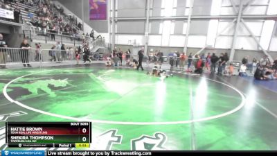 49 lbs 1st Place Match - Shekira Thompson, Toppenish USA WC vs Hattie Brown, Team Real Life Wrestling