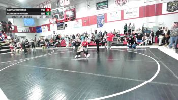 55 lbs Rr Rnd 1 - Leonardo Hess, Verdigris Youth Wrestling vs Elisabeth Greer, Heat