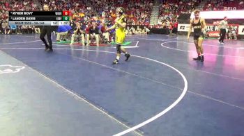 2A-144 lbs Semifinal - Landen Davis, Eddyville-Blakesburg-Fremont vs Ryker Bovy, Woodward-Granger