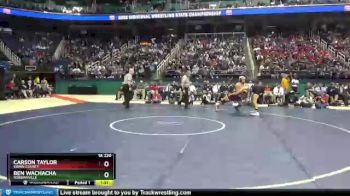 1A 220 lbs 1st Place Match - Carson Taylor, Swain County vs Ben Wachacha, Robbinsville