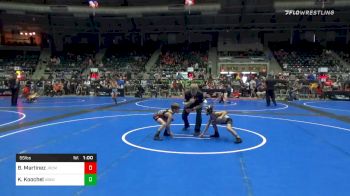 55 lbs Consolation - Brayden Martinez, Junior Comets vs Keyen Koochel, Abilene Kids WC