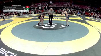 G-155 lbs Cons. Round 2 - Evelyn Krauss, G-Del. Hayes vs Paige Russell, G-Fairmont