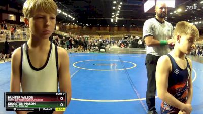 67 lbs Cons. Round 2 - Hunter Wilson, Tampa Bay Tigers Wrestling Club vs Kingston Mason, TAMPA BAY TIGER WC