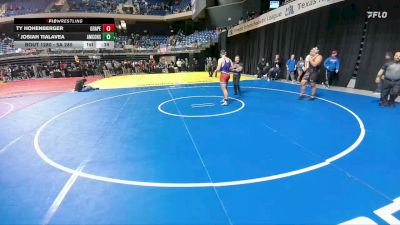 5A 285 lbs Cons. Round 2 - Josiah Tialavea, College Station A&M Consolidated vs Ty Hohenberger, Grapevine