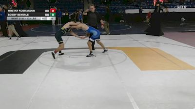 132 lbs Consi Of 8 #1 - Tristan Kosiavelon, Andover vs Bobby Beyerle, Ashland