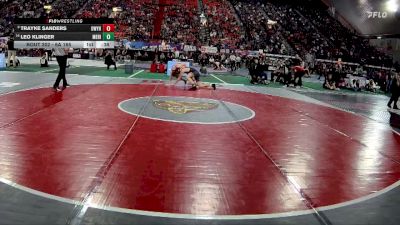 6A 165 lbs Cons. Round 1 - Leo Klinger, Meridian vs Trayke Sanders, Owyhee