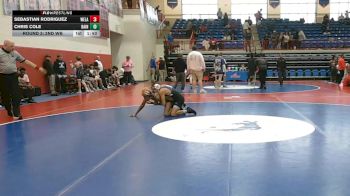 126 lbs Round 3: 2nd Wb - Chris Cole, Bainbridge vs Sebastian Rodriguez, West Laurens