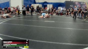 132 lbs Round 2 (8 Team) - Garrison Weisner, Ohio Storm vs Sean Harris, Warrior RTC