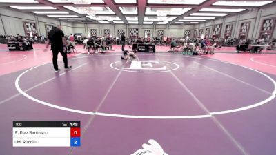 100 lbs Consi Of 8 #2 - Emelly Diaz Santos, Nj vs Madison Rucci, Nj