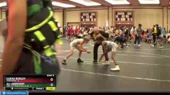 80 lbs Round 2 (6 Team) - Eli Oberheim, Ride Out Wrestling Club vs Lukas Boxley, Team Alien