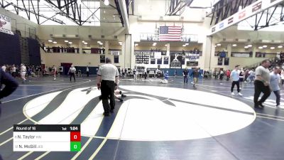 127 lbs Round Of 16 - Nathan Taylor, Kingsway vs Nathan McGill, Jesuit High School - Tampa