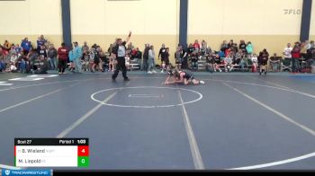 95 lbs Cons. Round 1 - Brody Wieland, New Ulm Rolling Thunder Wrestl vs Mathias Liepold, Flat Earth