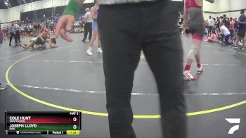 125 lbs Champ. Round 2 - Cole Hunt, Unattached vs Joseph Lloyd, RAW