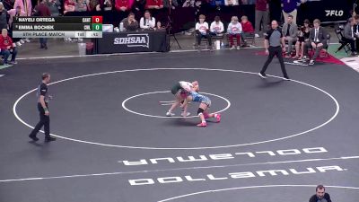 115 lbs 5th Place Match - Nayeli Ortega, Canton vs Emma Bochek, Clark/Willow Lake