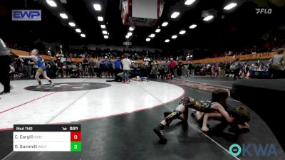 40 lbs Semifinal - Canton Cargill, Duncan Demon Wrestling vs Greyson Summitt, Wolfpak Wrestling