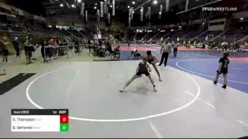 116 lbs Semifinal - Diesel Thompson, Flathead Valley WC vs Benjamin DeForest, Matpac ND