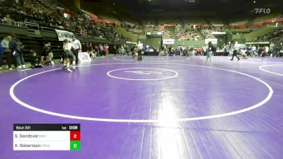 146 lbs Consi Of 16 #1 - Sergio Sandoval, Righetti vs Keegan Robertson, Frontier