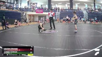 70 lbs Semis & 1st Wrestleback (8 Team) - Colton Strange, The Untouchables Purple vs CORBIN CHARLES, MF Savages